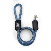 Warren London Rope Leash - Blue Reflective Leashes, Collars & Accessories