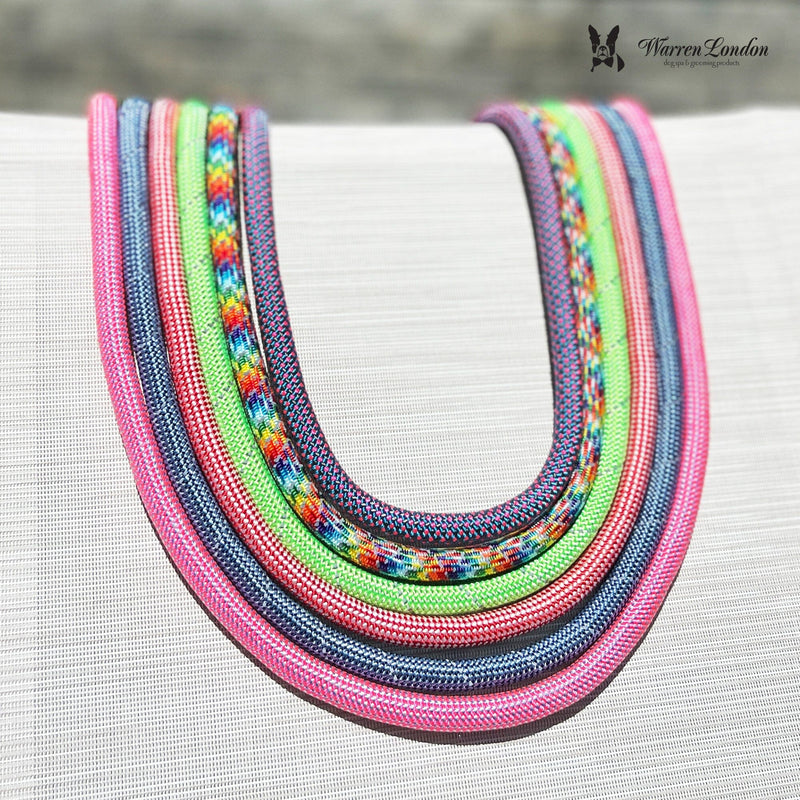 Warren London Rope Leash - Green Reflective Leashes, Collars & Accessories