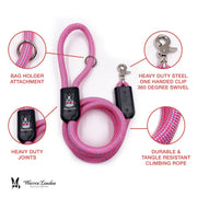 Warren London Rope Leash - Pink Leashes, Collars & Accessories