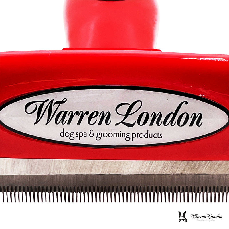 Warren London De-Shedding Dog Brush for Long Hair (>1") Leashes, Collars & Accessories