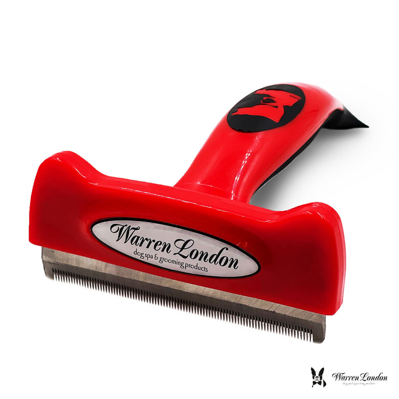Warren London De-Shedding Dog Brush for Short Hair (<1") Leashes, Collars & Accessories