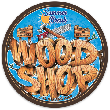 Summer Break Soaps Summer Break Soaps Woodshop Shaving Soap 4oz Shaving Soap