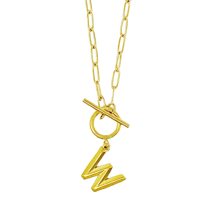 Modern Classic Initial Necklace