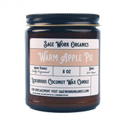 SageWork Organics Warm Apple Pie Candle Scented Candles
