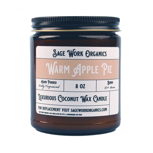 SageWork Organics Warm Apple Pie Candle Scented Candles