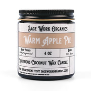 SageWork Organics Warm Apple Pie Candle Scented Candles