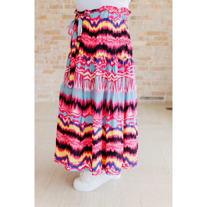 Watch Me Twirl Abstract Skirt