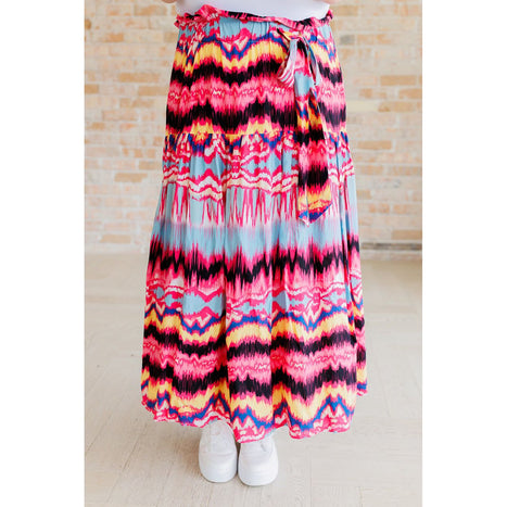 Watch Me Twirl Abstract Skirt