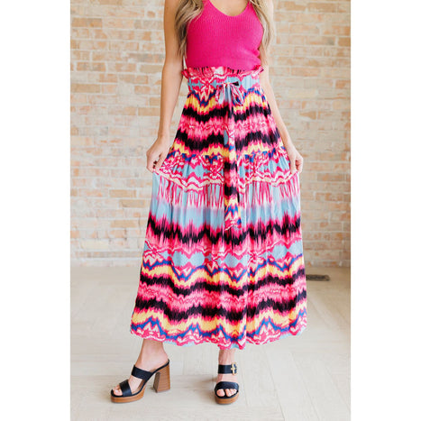 Watch Me Twirl Abstract Skirt