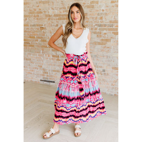 Watch Me Twirl Abstract Skirt