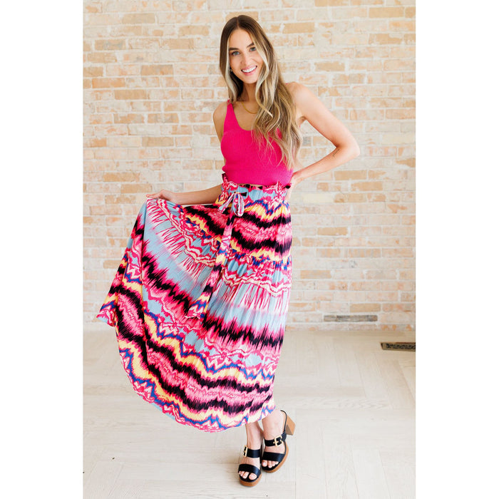 Watch Me Twirl Abstract Skirt