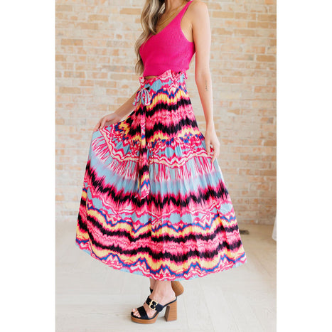 Watch Me Twirl Abstract Skirt