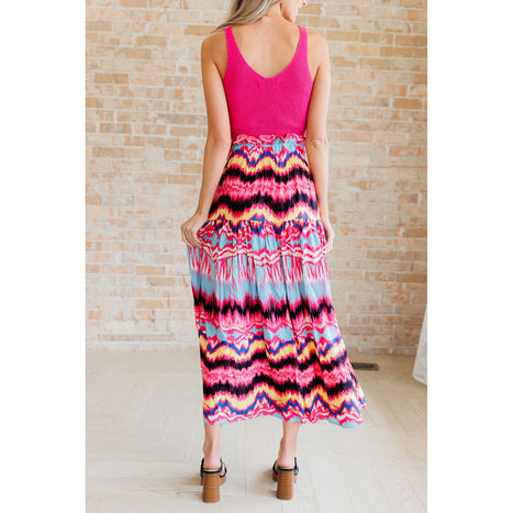 Watch Me Twirl Abstract Skirt