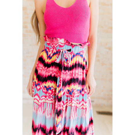 Watch Me Twirl Abstract Skirt