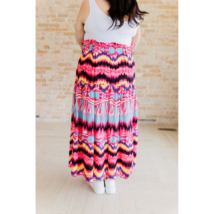 Watch Me Twirl Abstract Skirt