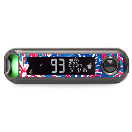 Peelz Watercolor Fireworks Bayer Contour© Next One Glucometer Peelz/Stickers