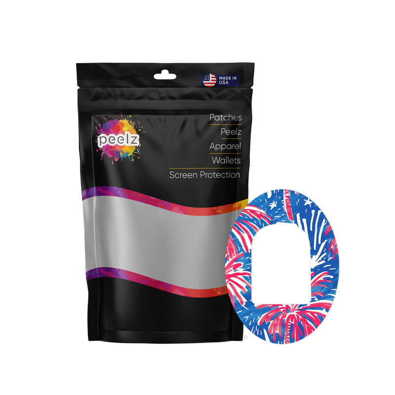Peelz Watercolor Fireworks Pod Patch Tape - Pump Peelz Patch Medical Tape