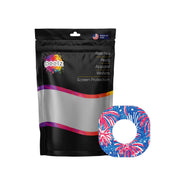 Peelz Watercolor Fireworks Dexcom G7 and Stelo Patch Tape - Pump Peelz Patch Medical Tape