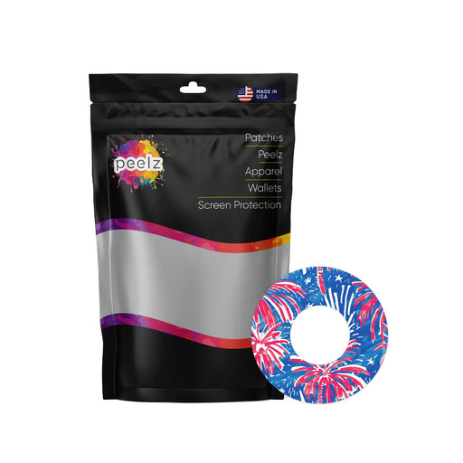 Peelz Watercolor Fireworks Patch Freestyle Libre 2 Patch Tape - Pump Peelz Patch Medical Tape