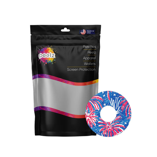 Peelz Watercolor Fireworks Patch FreeStyle Libre 3 Plus & Lingo  Patch Tape - Pump Peelz Patch Medical Tape