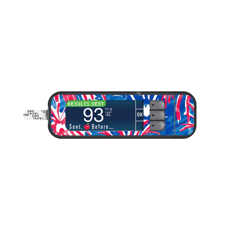 Peelz Watercolor Fireworks for Bayer Contour Next Glucometer Peelz/Stickers