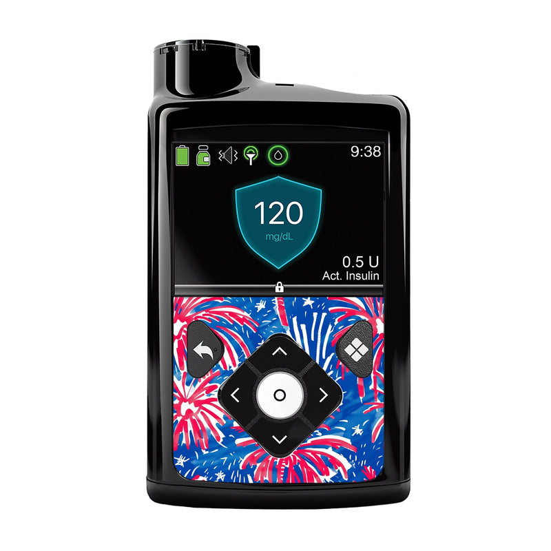 Peelz Watercolor Fireworks for Medtronic MiniMed 770G & 780G Peelz/Stickers