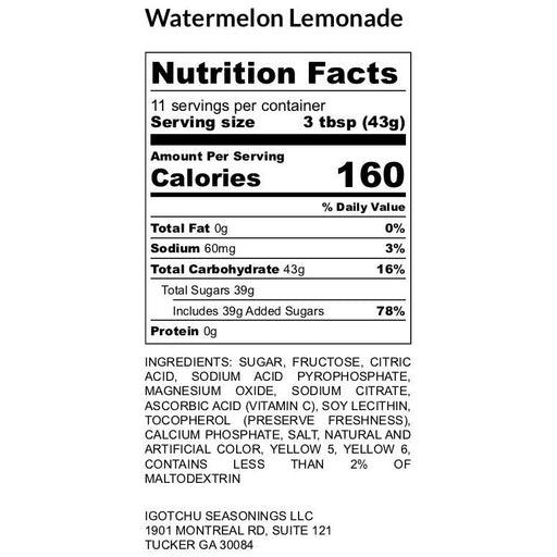 Igotchu Seasonings Igotchu Watermelon Lemonade Juice