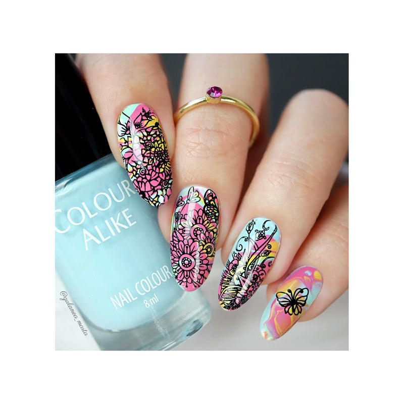 UberChic Beauty Whimsical By Nature-01 Stamping Plate