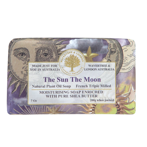 Wavertree & London The Sun & The Moon Artisan Soap Bars 7 oz Bar Soap Light Gray