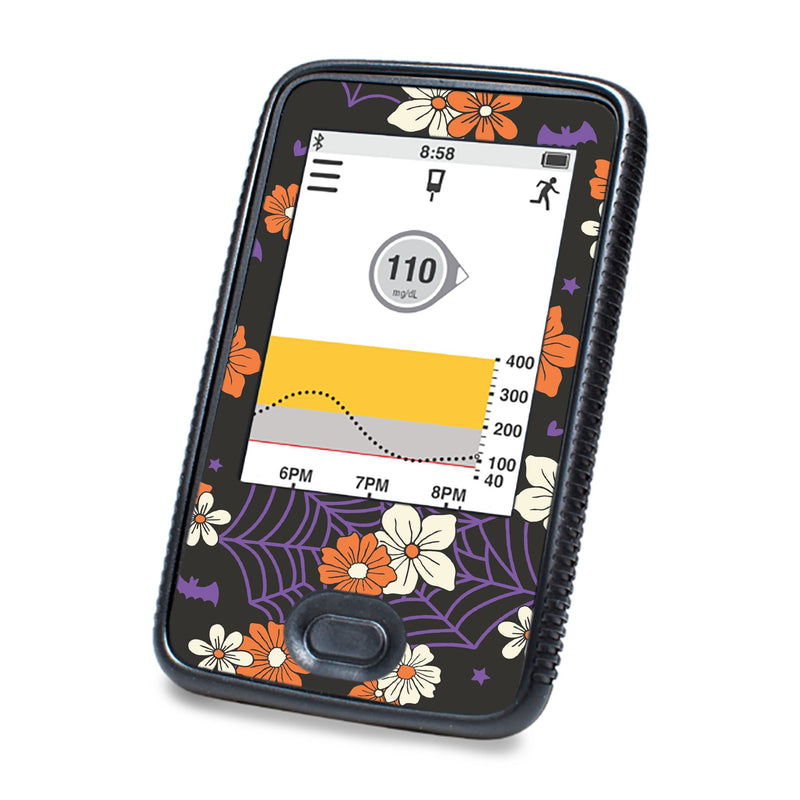 Peelz Webbed Flowers DEXCOM G6 Touchscreen Receiver Peelz/Stickers