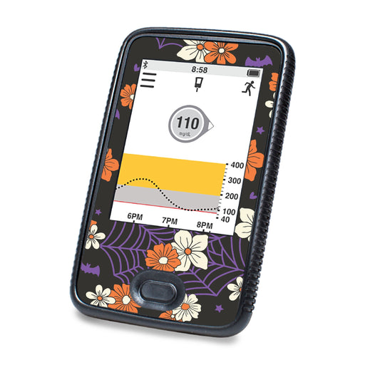 Peelz Webbed Flowers DEXCOM G6 Touchscreen Receiver Peelz/Stickers