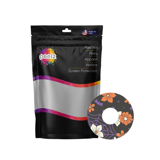 Peelz Webbed Flowers Patch Tape Designed for the FreeStyle Libre 3 Plus & Lingo Patch Medical Tape