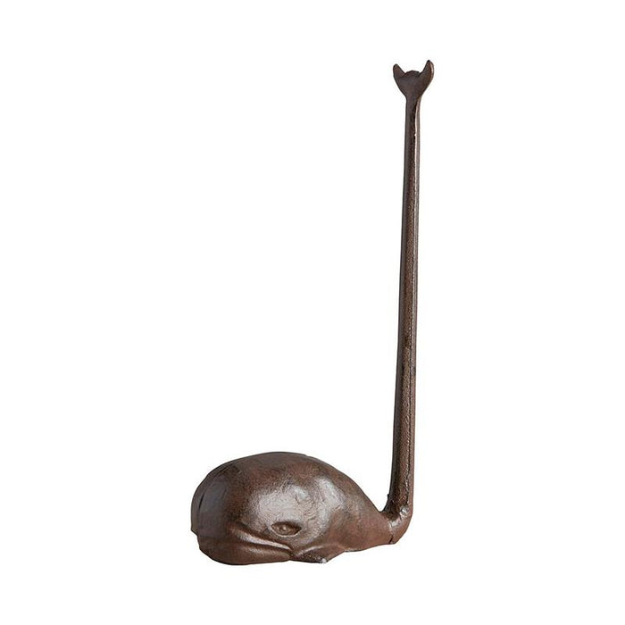 The Bullish Store - Whale Paper Towel Holder | 13" Tall | Real Cast Iron, Virtually Indestructible