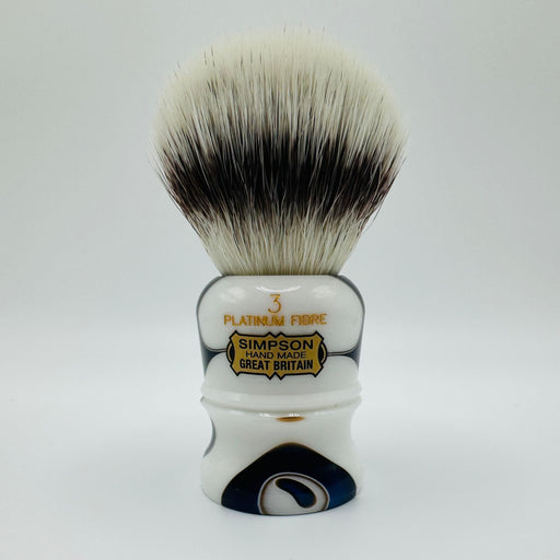 Simpson LE Duke 3 Platinum Fibre Sapphire Candy Shaving Brush