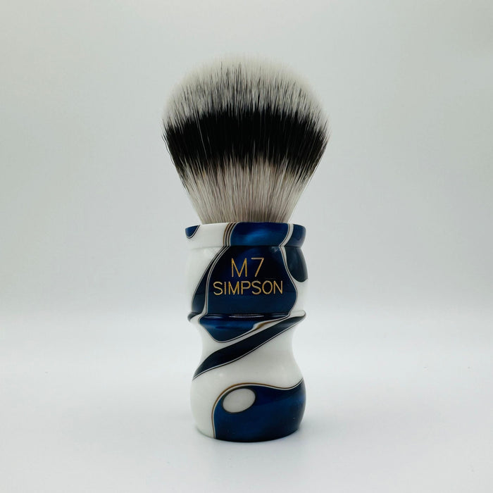 Simpson LE M7 Sovereign Synthetic Fibre Sapphire Candy Shaving Brush