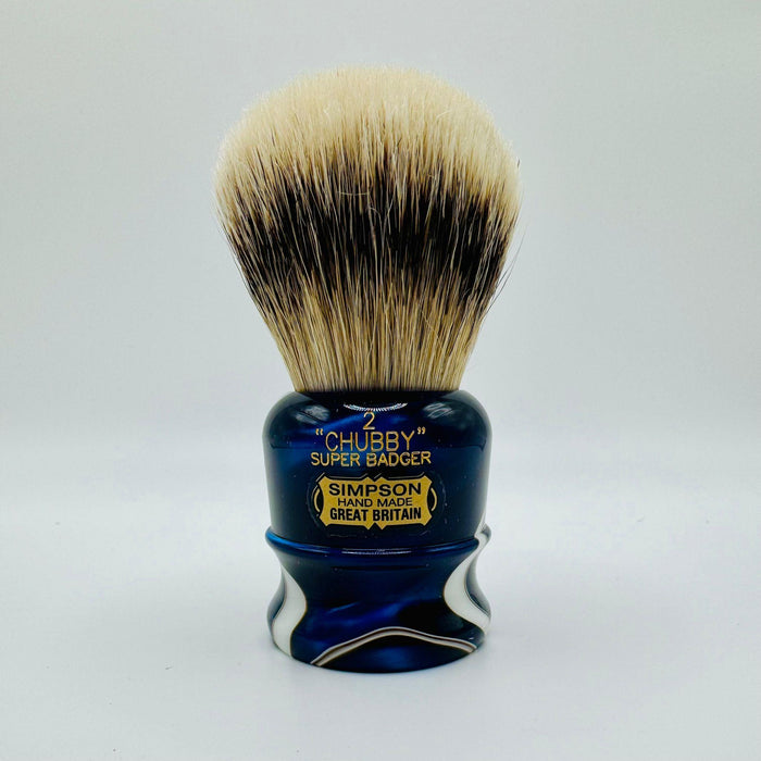 Simpson LE Chubby 2 Super Badger Sapphire Candy Shaving Brush