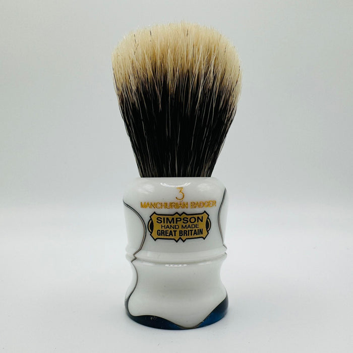 Simpson LE Duke 3 Manchurian Badger Sapphire Candy Shaving Brush