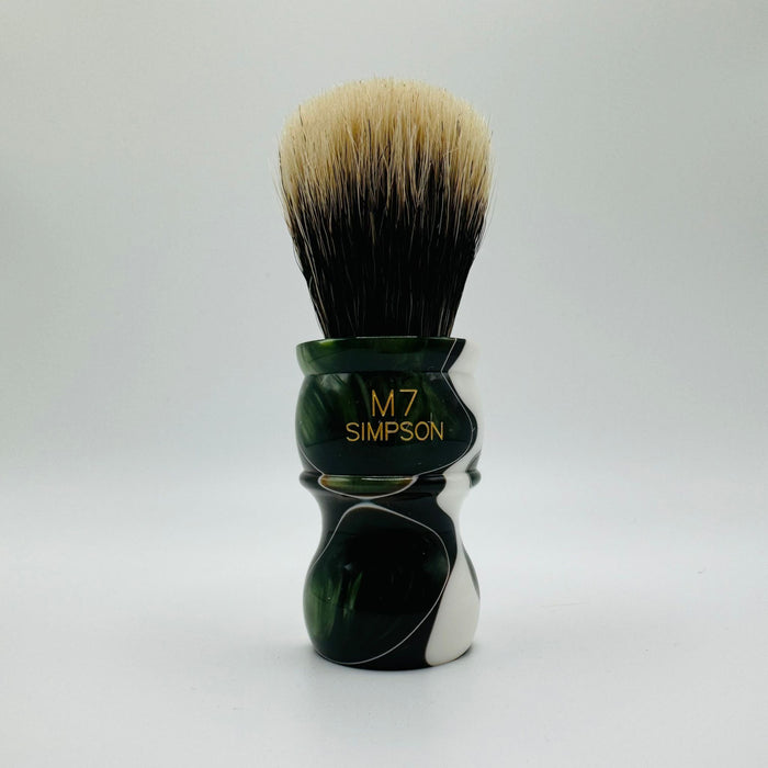 Simpson LE M7 Manchurian Badger Emerald Candy Shaving Brush