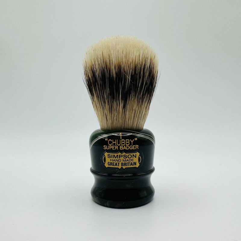 Simpsons Simpson LE Chubby 1 Super Badger Emerald Candy Shaving Brush Shaving Brush
