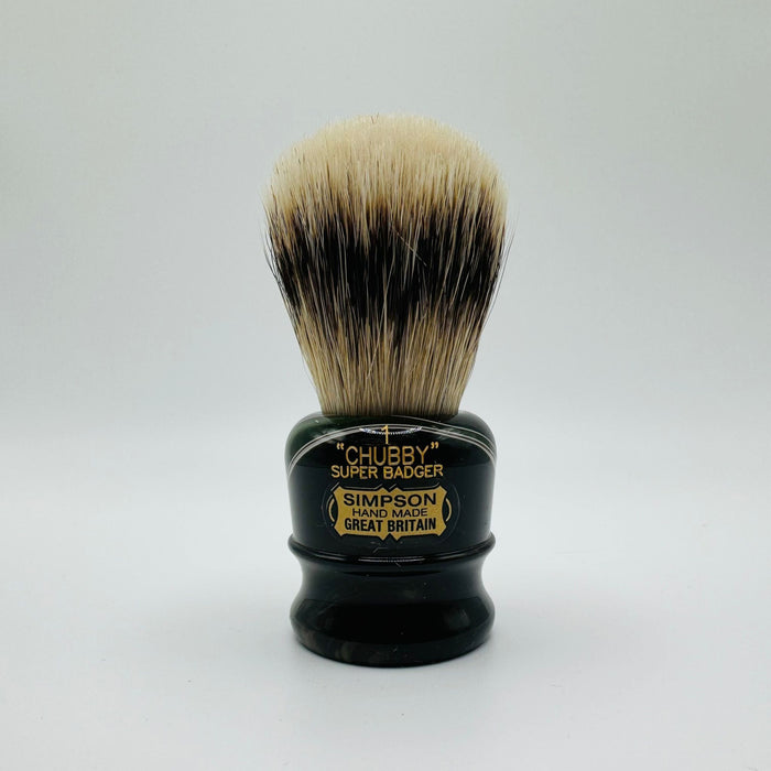 Simpson LE Chubby 1 Super Badger Emerald Candy Shaving Brush