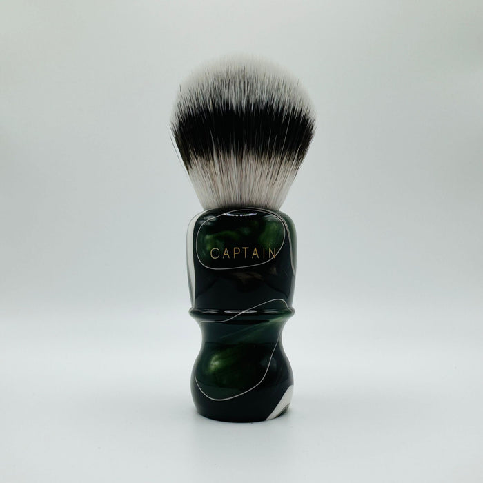 Simpson LE Captain 2 Sovereign Synthetic Fibre Emerald Candy Shaving Brush