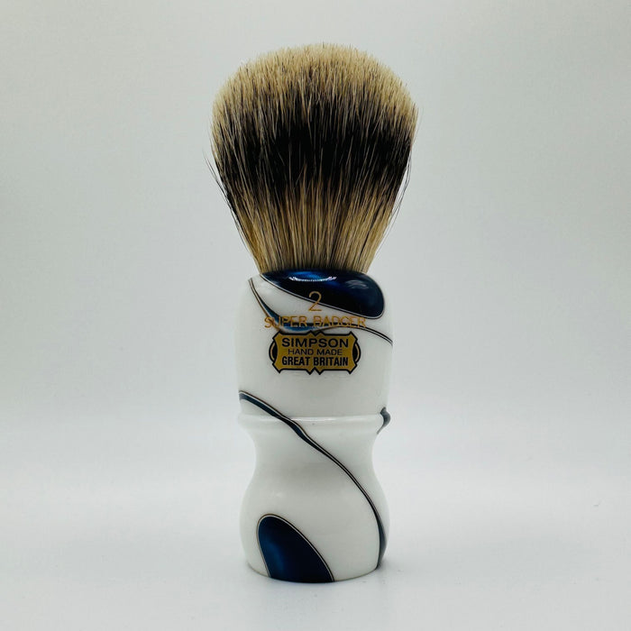 Simpson LE Captain 2 Super Badger Sapphire Candy Shaving Brush