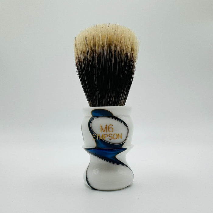 Simpson LE M6 Manchurian Badger Sapphire Candy Shaving Brush