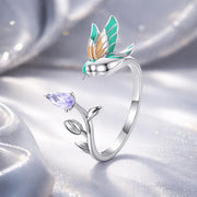 Bids.com 925 Sterling Silver 0.16cm Pavé Setting CZ Ring Rings