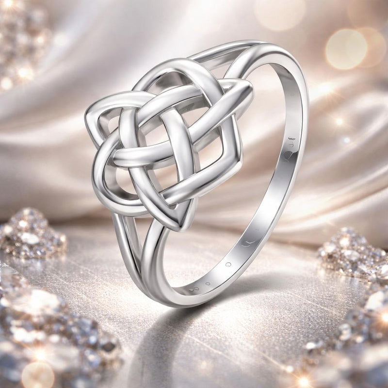 Bids.com 925 Sterling Silver Ring Size 6.0 with Platinum Plating Rings