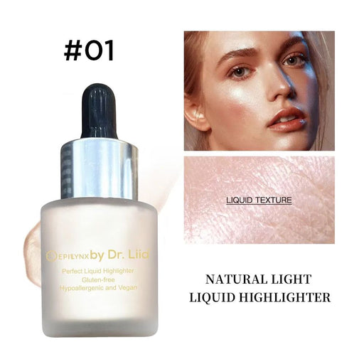 EpiLynx Sunkissed Bronzer & Glow Drops – Dewy, Luminous Liquid Skin Filter face highlighter