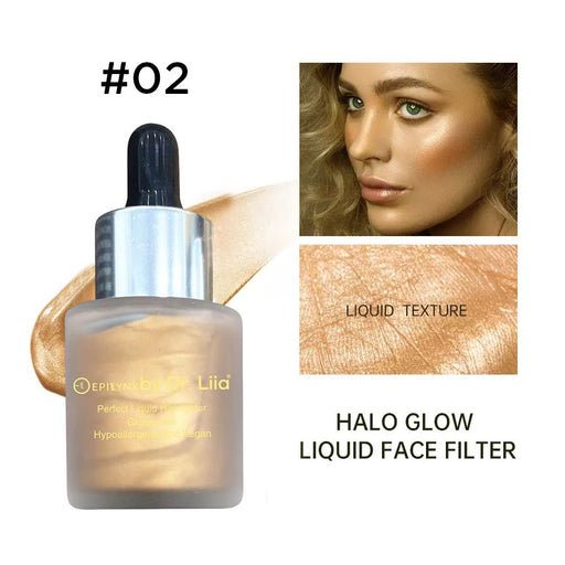 EpiLynx Sunkissed Bronzer & Glow Drops – Dewy, Luminous Liquid Skin Filter face highlighter
