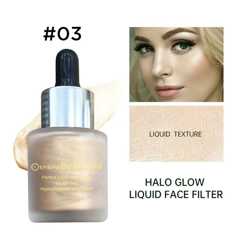 EpiLynx Sunkissed Bronzer & Glow Drops – Dewy, Luminous Liquid Skin Filter face highlighter