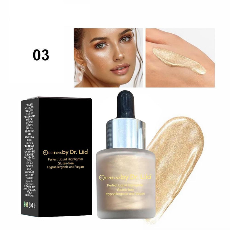 EpiLynx Sunkissed Bronzer & Glow Drops – Dewy, Luminous Liquid Skin Filter face highlighter