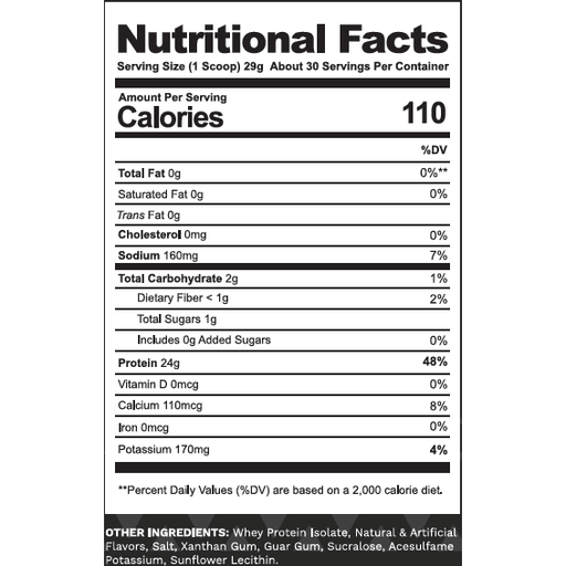 Tier 1 Supplements Whey Protein Isolate